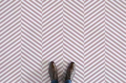 herringbone-patterned-vinyl-flooring-pink-feet
