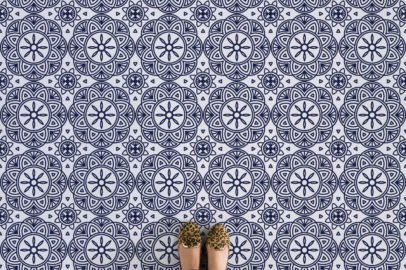 mandala-indian-circle-pattern-flooring-blue-feet-vinyl-flooring