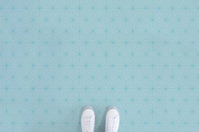 asanoha-world-blue-feet-vinyl-flooring