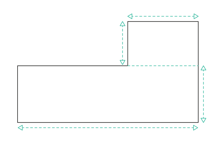 L shaped rooms