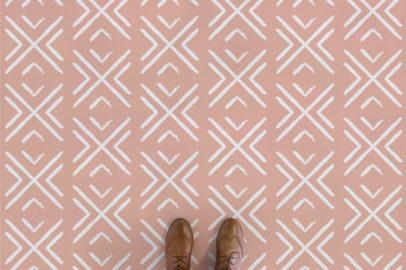 mudcloth-world-light-orange-feet-vinyl-flooring