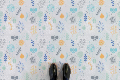 outside-floral-multicolour-feet-vinyl-flooring