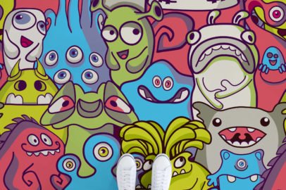 monsters-colourful-monster-graphic-flooring-multicolour-feet-vinyl-flooring