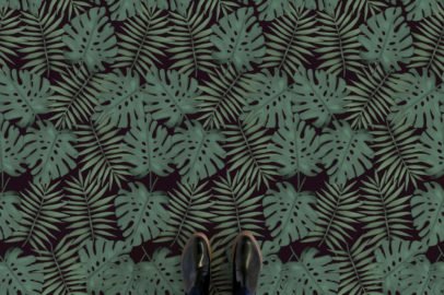 monstera-motif-vinyl-flooring-feet