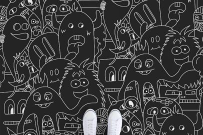 Monster-Party-illustrated-vinyl-flooring