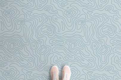 blue-topographic-patterned-vinyl-flooring