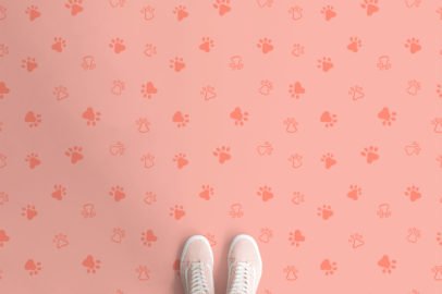 pink paw print vinyl flooring